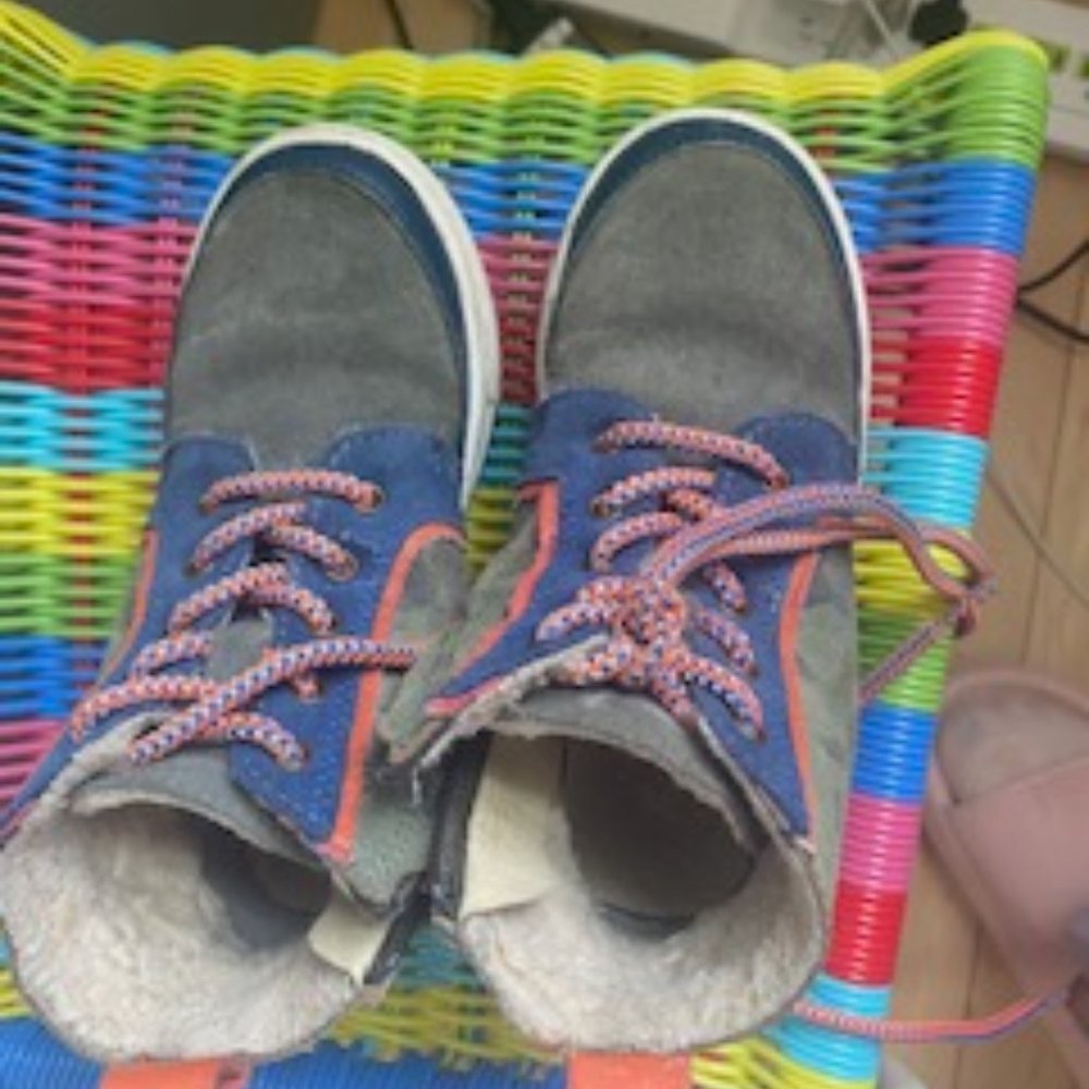 Baby Boden Boys Leather Lace Up BootsKhaki Camo